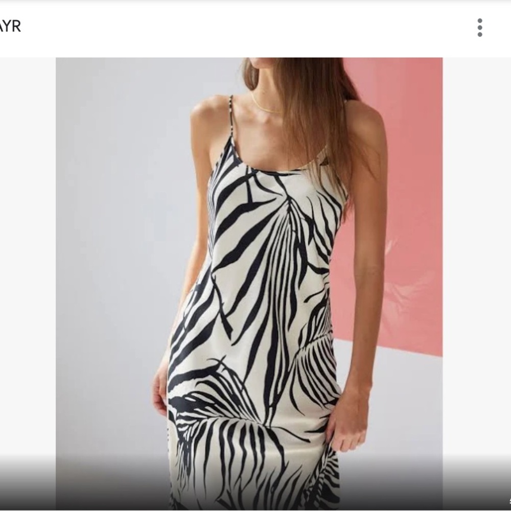 Silk slip dress.Adjustable straps.Rough hem for easy shortening.Exc condition.